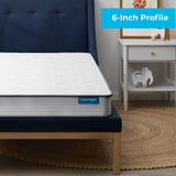 Matelas à ressorts Linenspa Explorer 6 po, format lit simple, dernier jour de liquidation
