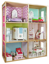 Maison de poupée My Girl's pour poupées de 46 cm, style moderne
