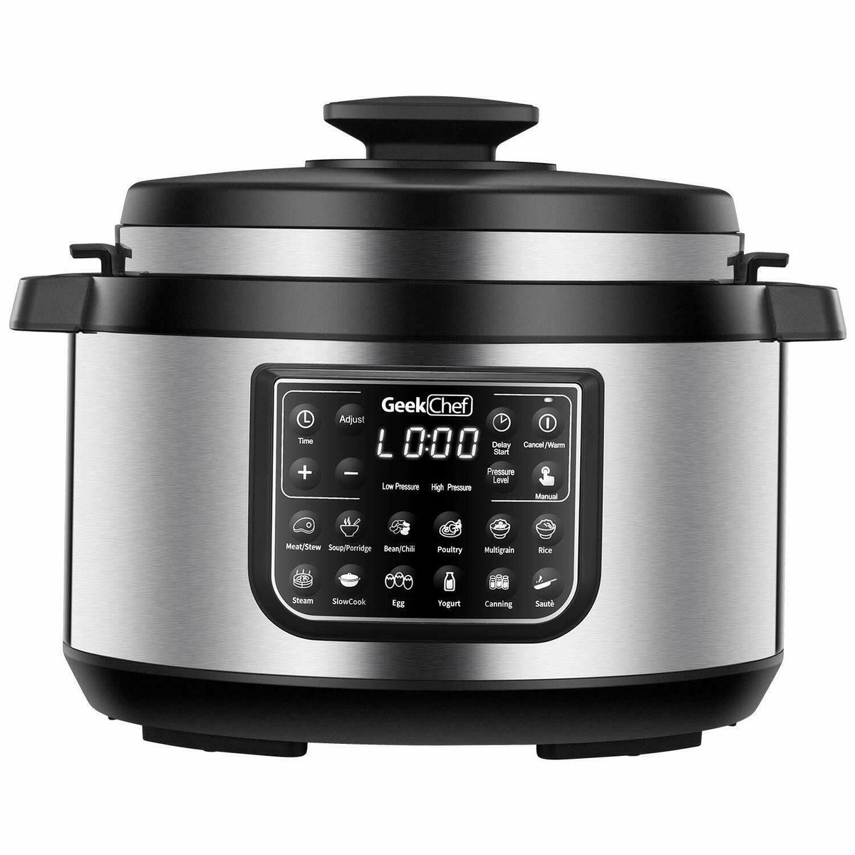 Autocuiseur électrique ovale Geek Chef 12-en-1 de 8 pintes avec écran LCD