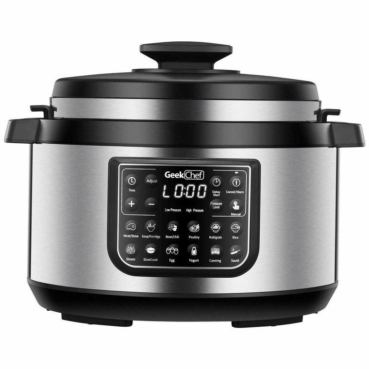 Autocuiseur électrique ovale Geek Chef 12-en-1 de 8 pintes avec écran LCD
