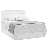 Lit de bébé convertible 4-en-1 à panneaux pleins Archer de Delta Children – Certifié Greenguard Gold, Blanc Bianca