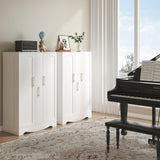 Armoire de cuisine 47 po avec tiroir, garde-manger avec étagères réglables, armoire de rangement de cuisine blanche, buffet pour salle à manger ou bureau à domicile