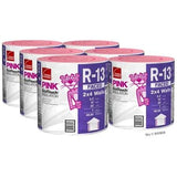 Lot de 6, rouleau d'isolant en fibre de verre Kraft Faced R-13 Owens Corning EcoTouch, 15 po L x 32 pi P, 40 pi²