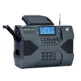 Radio d'urgence Kaito Voyager Max KA900, radio stéréo numérique solaire à manivelle AM/FM/ondes courtes et météo NOAA avec récepteur Bluetooth en temps réel