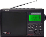 Radio portable numérique C. Crane CCRadio 3 à longue portée pour la réception AM, FM, météo NOAA avec alerte et bande radio amateur 2 mètres, avec Bluetooth