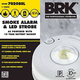 Détecteur de fumée et stroboscope LED 120V Brk 7020BSL neuf