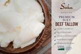 Suif de bœuf 100 % pur fondu, sans OGM, qualité alimentaire, 7 lb