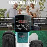 Vélo elliptique sous bureau ANCHEER – Appareil de pédalage silencieux pour seniors, bureau et domicile, équipement d'entraînement des jambes assis à faible impact, écran LCD intelligent, télécommande