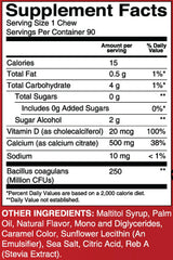 Pack de vitamines pour switch duodénal – Format à croquer : cure de 3 mois, BariatricPal Multivitamin ONE : comprimé à croquer orange-agrume – sans fer, BariatricPal Calcium Citrate Soft Chews : pomme-caramel
