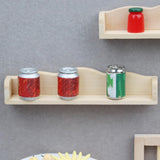 Étagère murale pour maison de poupée, mini étagères en bois, échelle 1:12, modèles de rangement en bois miniatures pour accessoires de mobilier de maison de poupée