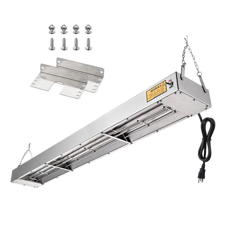 Chauffe-plat professionnel WeChef 43, rampe chauffante électrique 1100 W, lampe chauffante en acier inoxydable pour restaurant