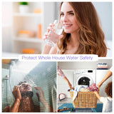 Stérilisateur purificateur d'eau par ultraviolets HQUA-OWS-12 pour toute la maison, 12 GPM, 110 V, 40 W, modèle HQUA-UV-12GPM + 1 tube UV supplémentaire