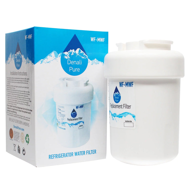 Filtre à eau de réfrigérateur de remplacement pour General Electric GSS22IFPDWW – Cartouche de filtre à eau de réfrigérateur compatible General Electric MWF, MWFP – Marque Denali Pure