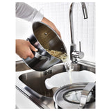 IKEA – SENSUELL Faitout avec couvercle, acier inoxydable/gris, 5,5 l
