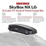 Coffre de toit Yakima, caisson de rangement rigide pour véhicule avec serrure SKS, SkyBox NX XL, 510 litres, noir