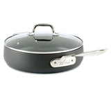Sauteuse All-Clad E7853364 HA1 en aluminium anodisé dur antiadhésif, compatible lave-vaisselle, sans PFOA, 3,8 litres, noir