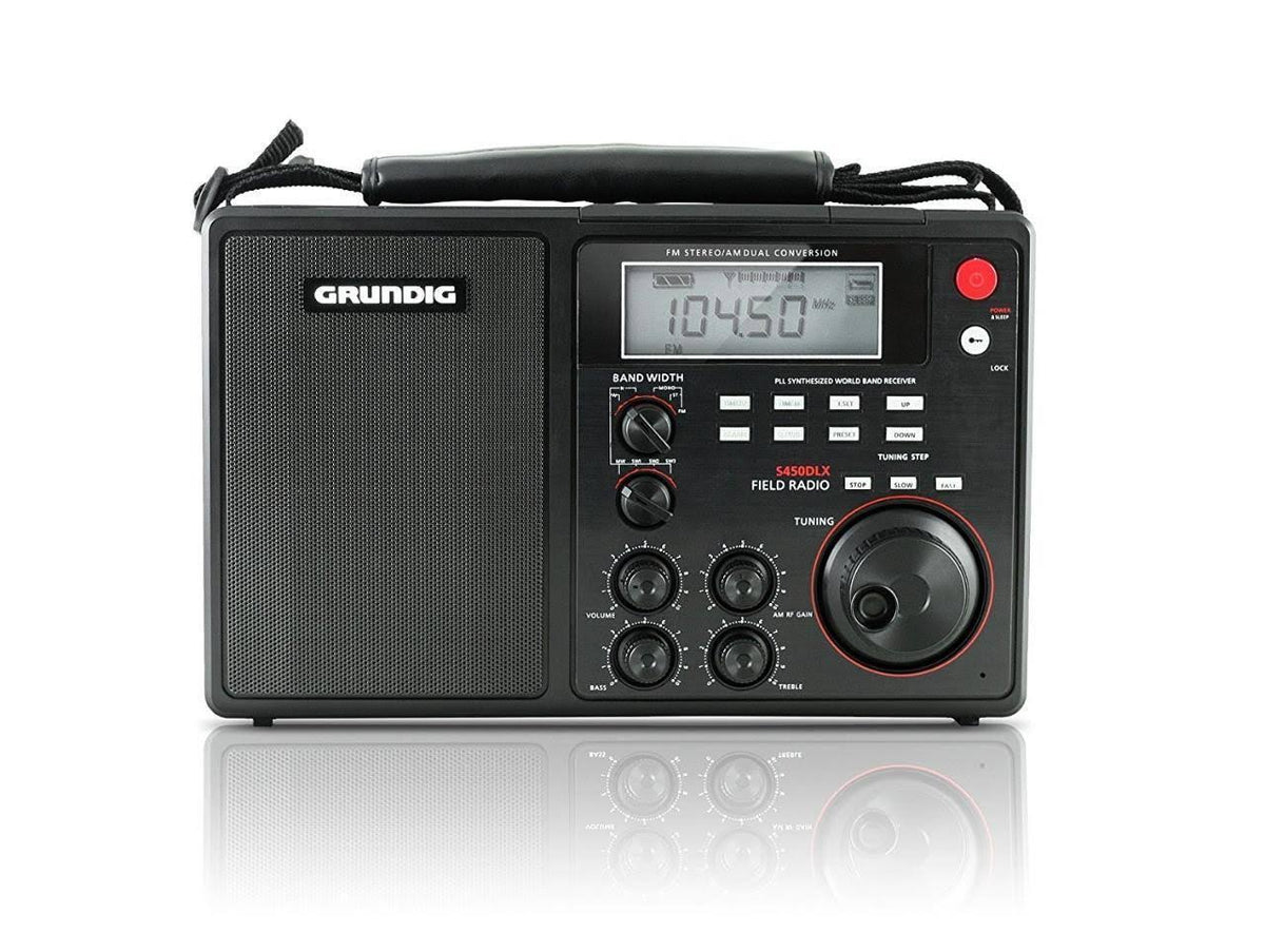 Radio portable AM/FM/ondes courtes Grundig S450DLX Deluxe – Noir