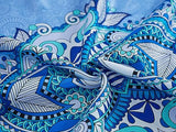 Nappe rectangulaire YiHomer Mykonos à motif de carreaux cachemire bordés, 152 x 213 cm, pour décorations de printemps et d'été, pique-niques et dîners – Intérieur et extérieur, résistante aux taches et à l'eau