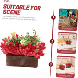Plante en pot pour maison de poupée, bonsaï artificiel, mini plantes décoratives, mini modèle de bonsaï DIY, plantes en pot miniatures, accessoire pour maison de poupée, plante en pot artificielle, mini décoration de bonsaï, mini bonsaï
