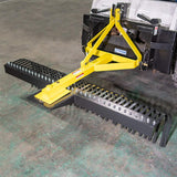 Râteau paysager de 6 pi Titan Attachments pour tracteurs compacts, compatible avec attache rapide