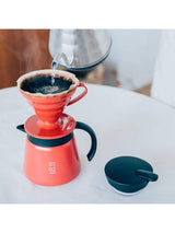Cafetière isotherme en acier inoxydable Hario V60 600 rouge VHS-60R