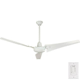 Ventilateur de plafond industriel Hampton Bay 60 po – Blanc