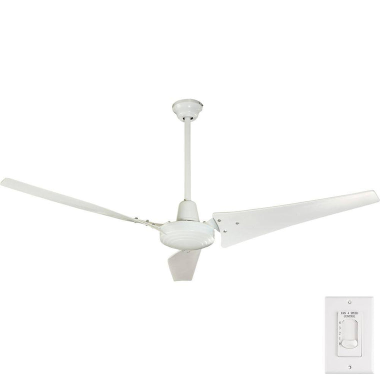 Ventilateur de plafond industriel Hampton Bay 60 po – Blanc