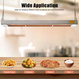 Chauffe-plat professionnel WeChef 43, rampe chauffante électrique 1100 W, lampe chauffante en acier inoxydable pour restaurant