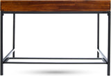 Bureau moderne et élégant en bois, bureau avec rangement conçu selon des normes rigoureuses, bureau d'ordinateur durable pour le télétravail