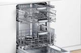 Bosch – Lave-vaisselle encastrable à commandes intégrées de 24 po de la série 800 avec CrystalDry, cuve en acier inoxydable, 3e panier, 40 dBa – Acier inoxydable