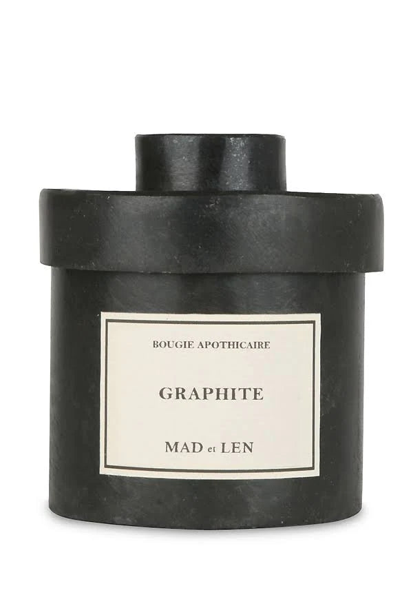 Bougie apothicaire Graphite de Mad et Len