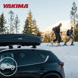 Coffre de toit Yakima, caisson de rangement rigide pour véhicule avec serrure SKS, SkyBox NX XL, 510 litres, noir