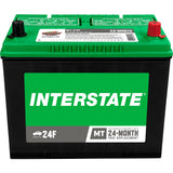 Batteries automobiles Interstate Batteries, batterie automobile, taille de groupe 24F, 12 volts, plomb-acide scellé