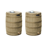 Collecteur d'eau de pluie Good Ideas Rain Wizard 50 gallons, kaki (lot de 2)