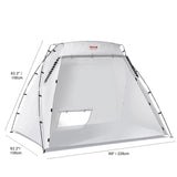 Cabine de peinture portable SKYSHALO, tente de peinture au pulvérisateur plus grande avec sol intégré et moustiquaire, abri de peinture de 2,3 x 1,6 x 1,6 m, station de peinture pour meubles, loisirs créatifs et outils