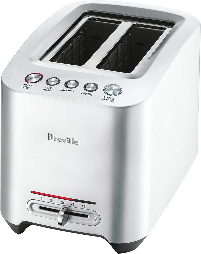 Grille-pain intelligent 2 tranches Breville BTA820XL en fonte moulée, acier inoxydable brossé