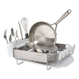Égouttoir à vaisselle compact en acier inoxydable KitchenAid, 16,06 pouces, noir
