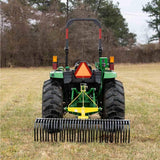 Râteau paysager de 6 pi Titan Attachments pour tracteurs compacts, compatible avec attache rapide