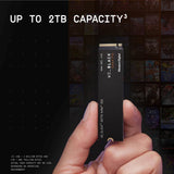 Disque SSD interne de gaming WD_BLACK 1 To SN770 NVMe – Gen4 PCIe, M.2 2280, jusqu’à 5 150 Mo/s – WDS100T3X0E