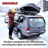Coffre de toit Yakima, caisson de rangement rigide pour véhicule avec serrure SKS, SkyBox NX XL, 510 litres, noir