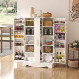 Armoire de cuisine 47 po avec tiroir, garde-manger avec étagères réglables, armoire de rangement de cuisine blanche, buffet pour salle à manger ou bureau à domicile