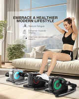 Vélo elliptique sous bureau ANCHEER – Appareil de pédalage silencieux pour seniors, bureau et domicile, équipement d'entraînement des jambes assis à faible impact, écran LCD intelligent, télécommande