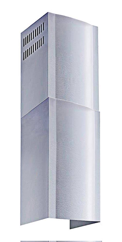Rallonge de cheminée en acier inoxydable Winflo (jusqu'à un plafond de 11 pi) pour hotte murale, argent