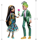 Poupées de collection Monster High Cleo De Nile et Deuce Gorgon, coffret duo Howliday Love