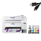 Imprimante jet d’encre tout-en-un Epson EcoTank-3850 Édition Spéciale avec scanner et copieur, pour bureau d’entreprise, blanc, avec câble d’imprimante inclus