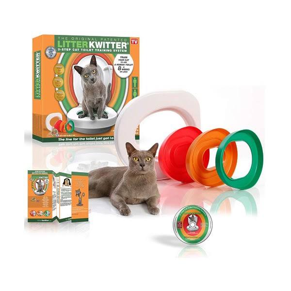 Système d'apprentissage de la propreté pour chats Litter Kwitter