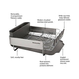 Égouttoir à vaisselle compact en acier inoxydable KitchenAid, 16,06 pouces, noir