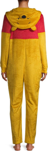 Combinaison de pyjama en polaire Winnie l’ourson pour femme Disney, jaune, taille TG