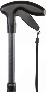 Canne de marche tout-en-un Handy Cane avec pince de préhension intégrée - Taille moyenne