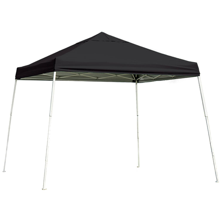 Abri escamotable à pieds inclinés ShelterLogic – Noir – 12 pi x 12 pi